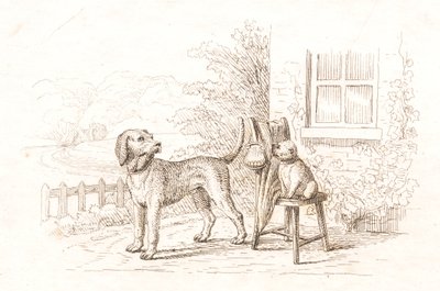 Ilustracja do „Pół setki bajek dla dzieci” autorstwa Hey autorstwa Martinus Rørbye