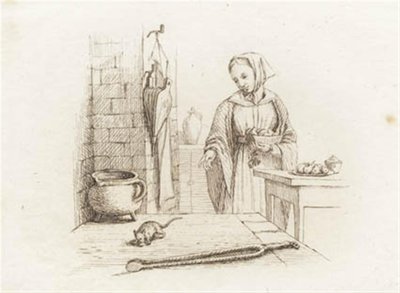 Ilustracja do „Pół setki bajek dla dzieci” autorstwa Hey autorstwa Martinus Rørbye