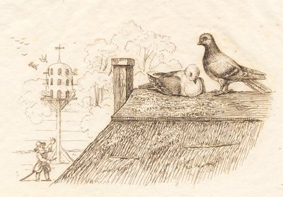 Ilustracja do „Pół setki bajek dla dzieci” autorstwa Hey autorstwa Martinus Rørbye