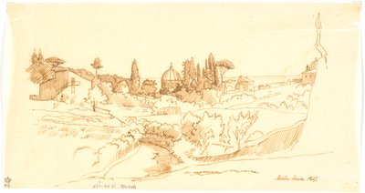 Monte Mario autorstwa Martinus Rørbye