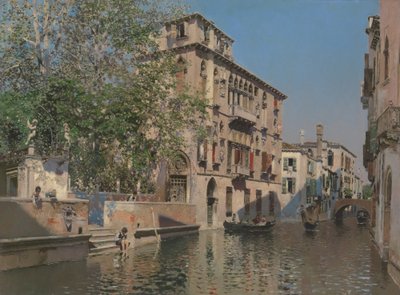 Kanał w Wenecji, ok. 1875 r. autorstwa Martín Rico y Ortega