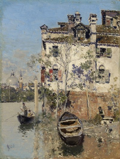 Wenecja, Dom nad Kanałem, ok. 1900 autorstwa Martín Rico y Ortega