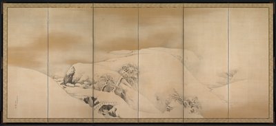 Zimowy dzień, 1784. autorstwa Maruyama Okyo