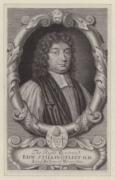 Edward Stillingfleet, biskup Worcester (grafika) autorstwa Mary (after) Beale