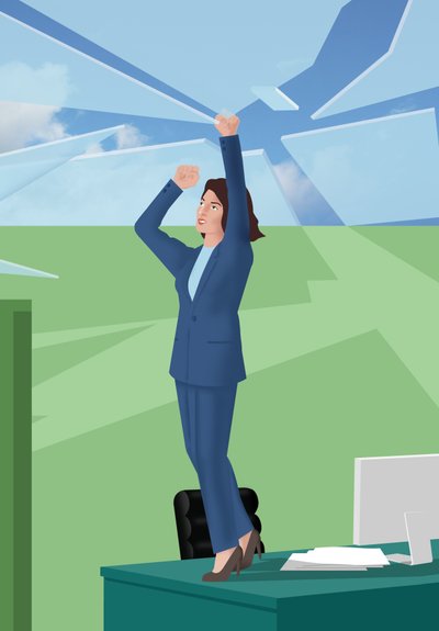Breaking the Glass Ceiling, 2017 (w wersji cyfrowej) autorstwa Mary Ann Smith