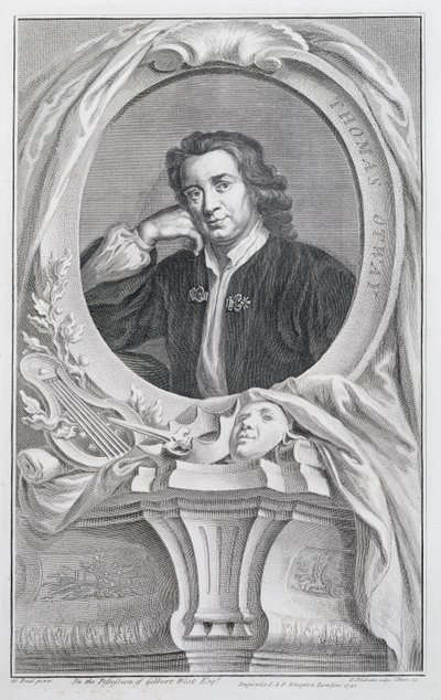 Thomas Otway, ryty przez Jacobusa Houbrakena (1698-1780) Amsterdam, 1741 autorstwa Mary Beale
