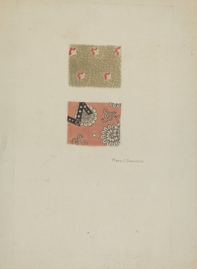 Drukowana bawełna autorstwa Mary C. Davidson