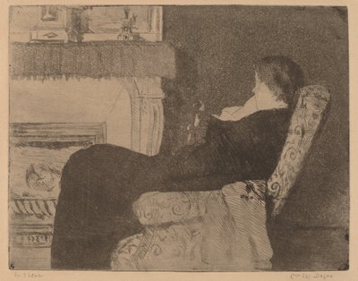 Przed Kominkiem nr 1, ok. godz. 1882. autorstwa Mary Cassatt