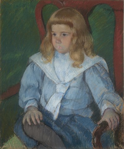 Chłopiec o złotych lokach autorstwa Mary Cassatt