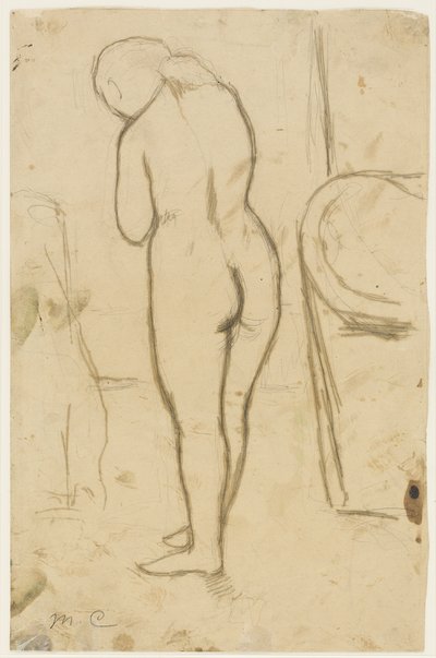 Rysunek dla "Akt stojący" autorstwa Mary Cassatt