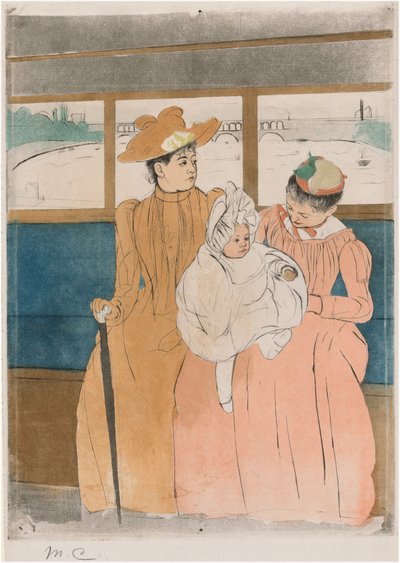 W omnibusie autorstwa Mary Cassatt