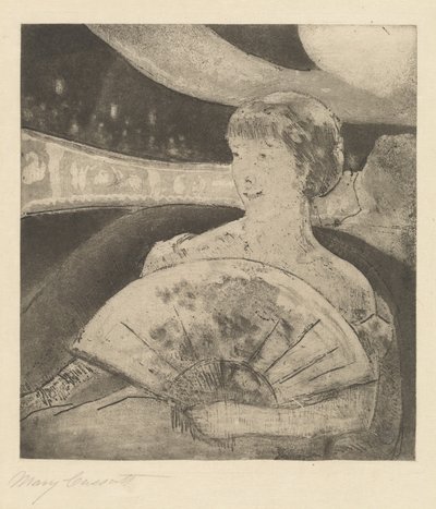 W Operze Box nr 3, ok. godz. 1880. autorstwa Mary Cassatt