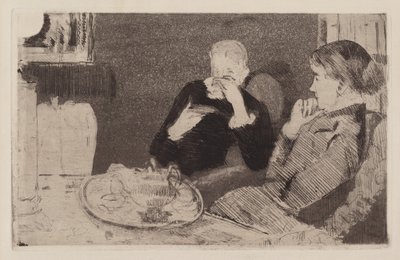Lydia i jej matka w herbacie autorstwa Mary Cassatt