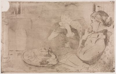 Lidia i jej matka przy herbacie, ok. 1930 r. 1880. autorstwa Mary Cassatt