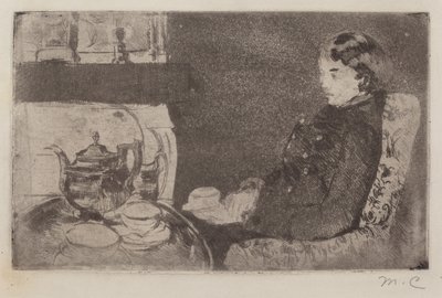 Lydia na popołudniowej herbacie autorstwa Mary Cassatt