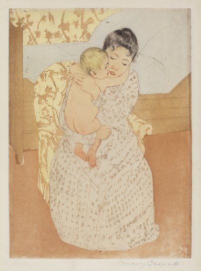 pieszczota matczyna, c. 1891. autorstwa Mary Cassatt