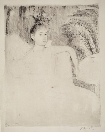 Mimi z japońskim wachlarzem autorstwa Mary Cassatt