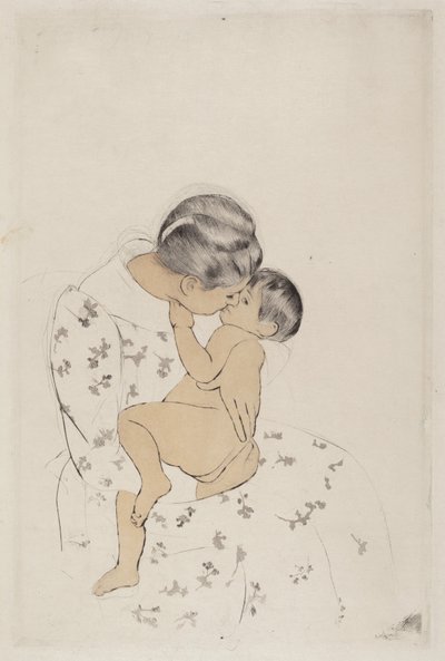 Pocałunek Matki autorstwa Mary Cassatt