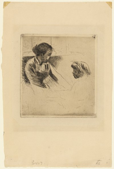Susan i dziecko naprzeciw siebie autorstwa Mary Cassatt