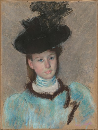 Czarny Kapelusz, c. 1890. autorstwa Mary Cassatt