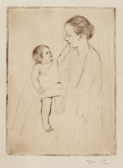 Pieszczota, c. 1891. autorstwa Mary Cassatt