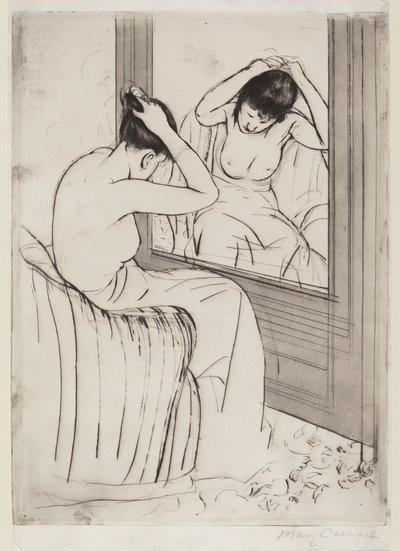 Fryzura, 1890-1891. autorstwa Mary Cassatt