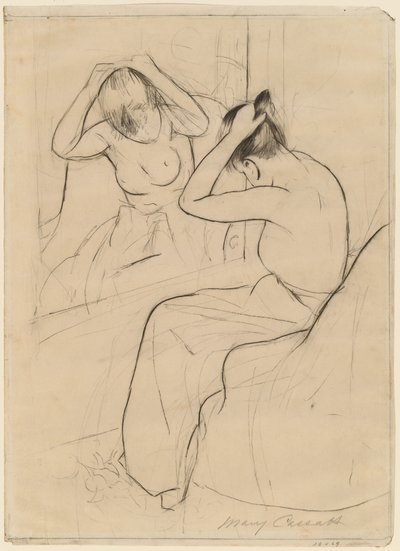 Fryzura, 1891. autorstwa Mary Cassatt