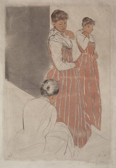 Przymiarka autorstwa Mary Cassatt