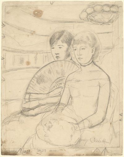 Loża [recto], 1882. autorstwa Mary Cassatt