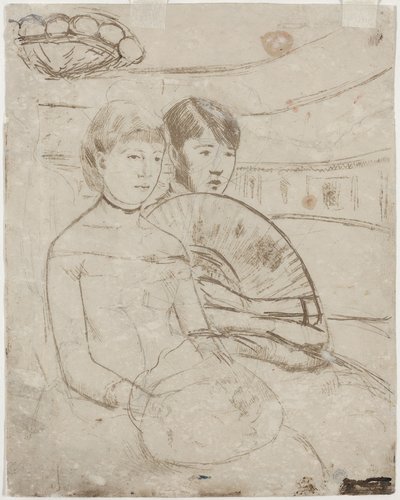 Loża [verso], 1882. autorstwa Mary Cassatt