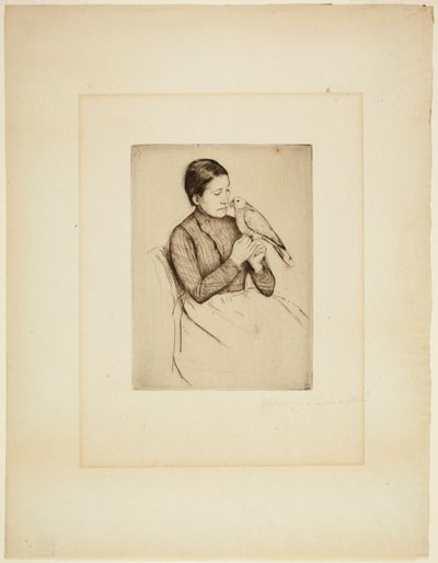 Papuga autorstwa Mary Cassatt