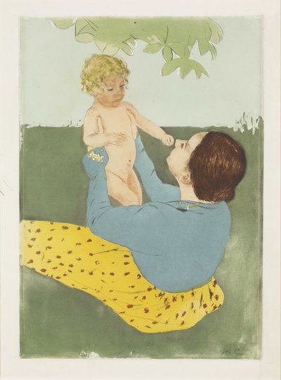 Pod kasztanowcem autorstwa Mary Cassatt