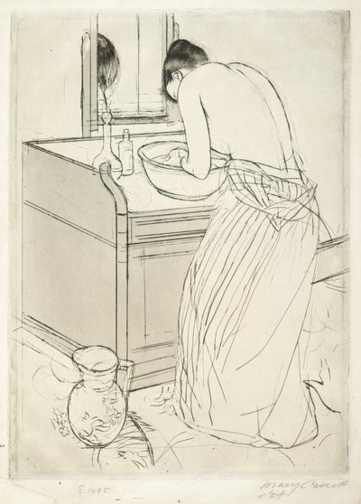 Kobieta w kąpieli autorstwa Mary Cassatt