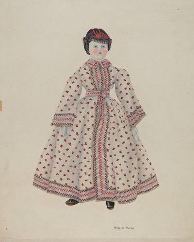 Lalka z głową Chin autorstwa Mary D. Porter