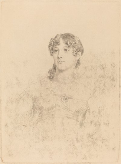 Lady Maria Hooker, gdy panna Turner w wieku siedemnastu lat autorstwa Mary Dawson Turner, after Thomas Phillips
