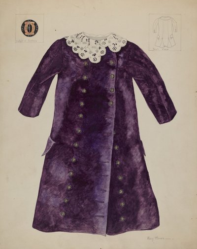 Płaszcz dziecięcy, ok. 1937. autorstwa Mary E Humes