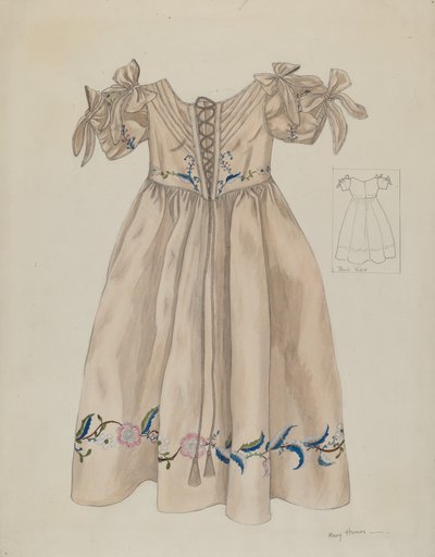 Sukienka dziecięca, ok. 1900 r. 1936. autorstwa Mary E Humes