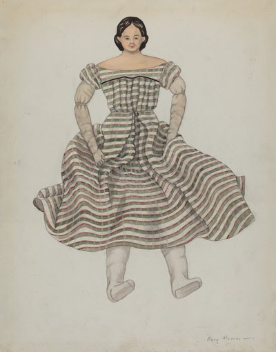 Lalka i kostium, ok. 1930 r. 1937. autorstwa Mary E Humes