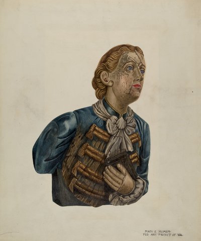 Figurant z Bark George, c. 1939. autorstwa Mary E Humes