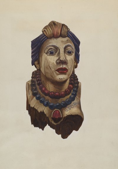 Indyjska Księżniczka Figurant, ok. 1938. autorstwa Mary E Humes