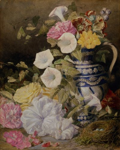 Martwa natura z wazonem kwiatów autorstwa Mary Elizabeth Duffield