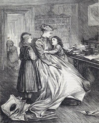 Wdowa z dziećmi autorstwa Mary Ellen Edwards