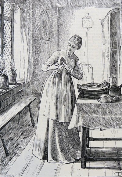 Ilustracja gospodyni domowej autorstwa Mary Ellen Edwards