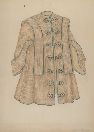 Płaszcz wieczorowy, ok. godz. 1940. autorstwa Mary Fitzgerald