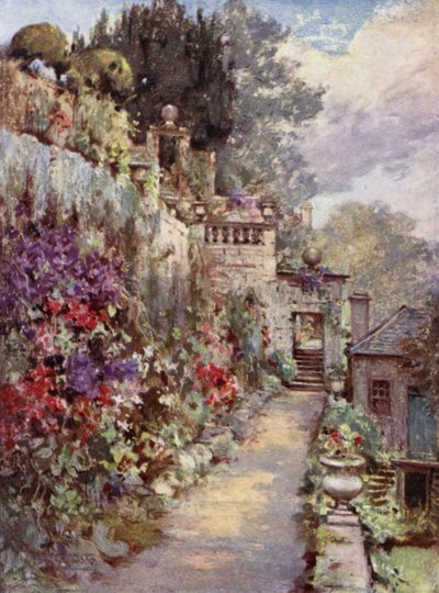 Szkockie Ogrody: Barncluith (kolor lito) autorstwa Mary Georgina Wade Wilson