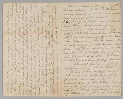 List Mary Jane Hale Welles do Gideona Wellesa, 15 sierpnia 1863 r. autorstwa Mary Hale