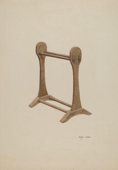 Suszarka do bielizny, c. 1940. autorstwa Mary Hansen