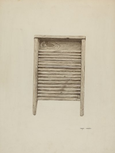 Deska do mycia, ok. 1940. autorstwa Mary Hansen