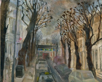 Blokada Ladbroke Grove: 3. z Oxford Gardens, 2021 (olej na pokładzie) autorstwa Mary Kuper