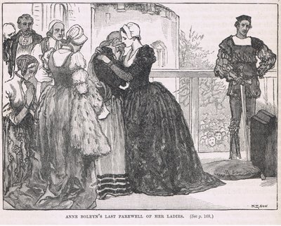 Ostatnie pożegnanie Anny Boleyn z damami autorstwa Mary L. Gow